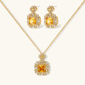 Goldenes Quadrat Luxus-Set